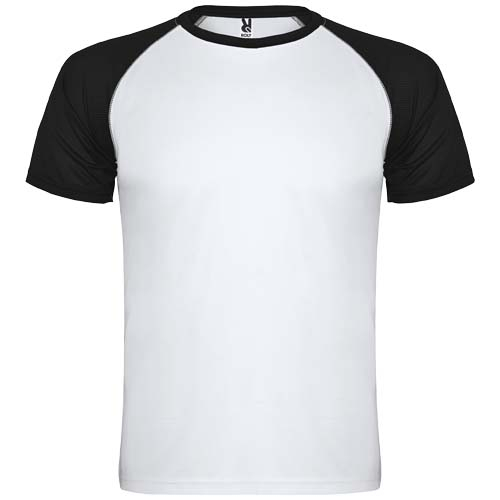 T-shirt sport manches courtes Enfant Indianapolis ROLY Blanc / Noir
